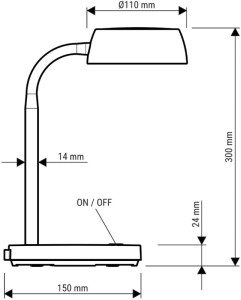 MAUL LED-Tischleuchte MAULabby, weiß