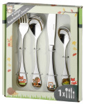 Ménagère enfant Esmeyer 4 pièces « FOREST », acier inoxydable 18/10