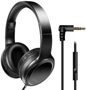 LogiLink Casque stéréo, avec microphone, noir