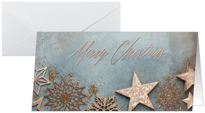 Carte de Noël Sigel « Noël glamour », DIN long