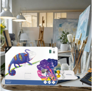 kangaro Palette pelable, 36 feuilles, 230 x 305 mm, blanc