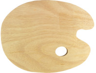 kangaro Palette de peinture, bois, ovale, 300 x 240 mm kangaro Palette de peinture, bois, ovale, 300 x 240 mm