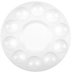 kangaro Palette de peinture, plastique, rond, 170 mm, blanc kangaro Palette de peinture, plastique, rond, 170 mm, blanc