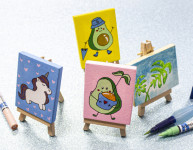 kangaro Mini-chevalet incl. châssis entoilé, en présentoir