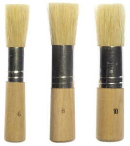 kangaro Set de pinceaux pour pochoir, 3 pièces