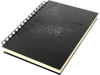 Carnet de croquis à spirales Kangaro Design, DIN A5, 80 feuilles, noir
