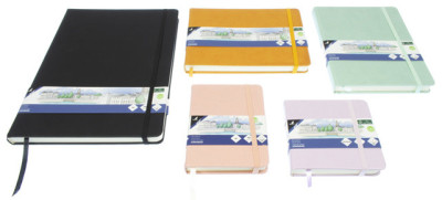 kangaro Cahier de croquis, couverture PU rigide, A5, noir