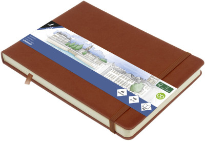 kangaro Cahier de croquis, couverture PU rigide, A5, noir