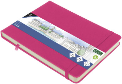 kangaro Cahier de croquis, couverture PU rigide, A5, noir