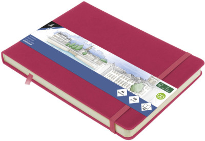 kangaro Cahier de croquis, couverture PU rigide, A5, noir