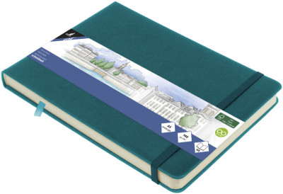 kangaro Cahier de croquis, couverture PU rigide, A5, noir