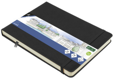 kangaro Cahier de croquis, couverture PU rigide, A5, noir