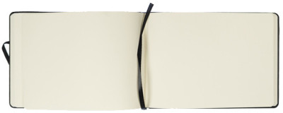 kangaro Cahier de croquis, couverture PU rigide, A5, noir