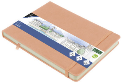 kangaro Cahier de croquis, couverture PU rigide, A5, noir