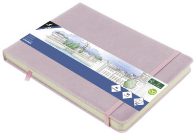 kangaro Cahier de croquis, couverture PU rigide, A5, noir