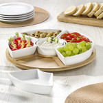 Esmeyer Servierset SUSAN, aus Holz/Porzellan, 7-teilig Esmeyer Servierset SUSAN, aus Holz/Porzellan, 7-teilig