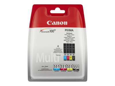 Canon : CLI-551 C/M/Y/BK cartouches encre MULTI pack