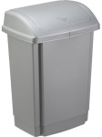 Poubelle à couvercle basculant Plast Team, 15 litres, blanche Poubelle à couvercle basculant Plast Team, 15 litres, blanche