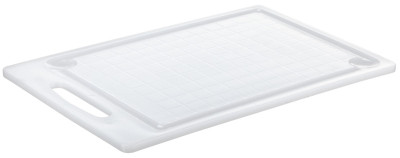plast team Planche à découper avec rainure à jus, blanc
