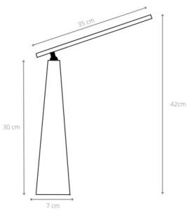 ALBA Lampe de bureau LED rechargeable 