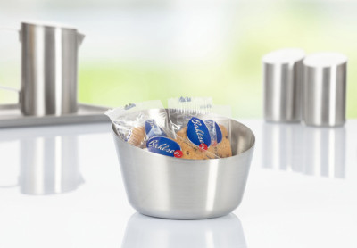 Esmeyer Snack- und Dipschale VISTA, rund, silber