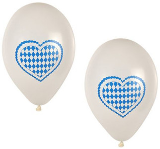 Ballons PAPSTAR « Bleu bavarois », blanc/bleu