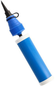 Pompe à ballon PAPSTAR, longueur : 275 mm, bleu