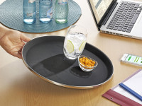 Esmeyer Plateau de service TENNESSEE, rond, noir Esmeyer Plateau de service TENNESSEE, rond, noir