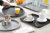 Esmeyer Plateau de service OHIO, rond, noir Esmeyer Plateau de service OHIO, rond, noir