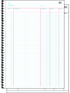 Expres Doorschrijfkasboek met btw kolommen, 2 x 50 vel