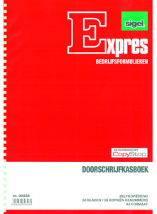 Expres Doorschrijfkasboek, formaat: A4 staand, 2 x 50 vel