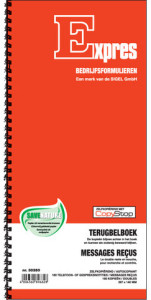 Expres Terugbelboek, zelfkopierend, 2 x 160 notities