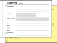 Expres Kwitantieboekje, zelfkopierend, A6 liggend, 2x 50 vel