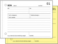 Expres Bonboekje, met carbon, A6 liggend, 2 x 50 vel