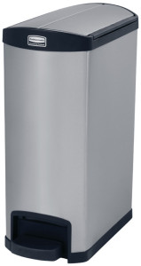 Rubbermaid Collecteur à pédale Slim Jim, 50 litres, noir