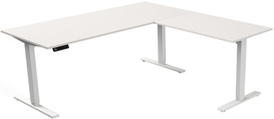 kerkmann Sitz-Steh-Schreibtisch Move 3 mit Anbau, asteiche