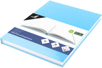 kangaro Cahier, A5, 160 pages, ligné, bleu pastel