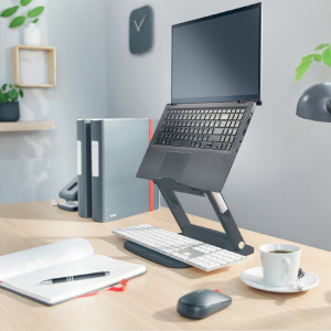 LEITZ Support pour ordinateur portable Ergo, gris foncé
