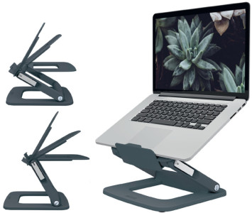 LEITZ Support pour ordinateur portable Ergo, gris foncé