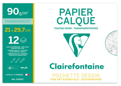 Clairefontaine Papier calque, 90/95 g/m2, A3