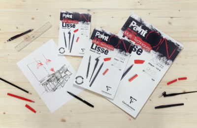 Clairefontaine Bloc papier dessin Paint'ON Lisse, A4, blanc