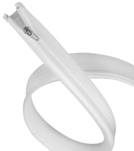 Passe-câbles zippé LogiLink, 5 m, blanc