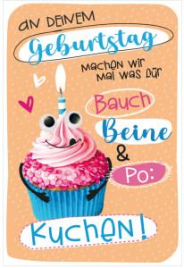 SUSY CARD Geburtstagskarte Wiggle 