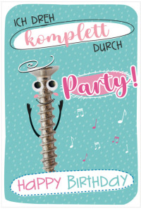 SUSY CARD Geburtstagskarte Wiggle 