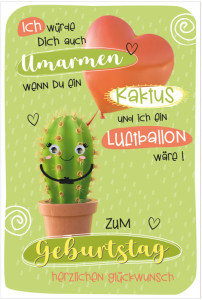 SUSY CARD Geburtstagskarte Wiggle 