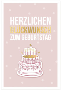 SUSY CARD Geburtstagskarte Bee yourself 