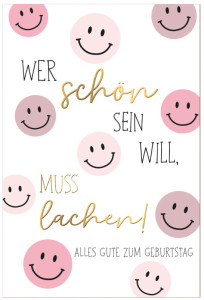 SUSY CARD Geburtstagskarte Bee yourself 