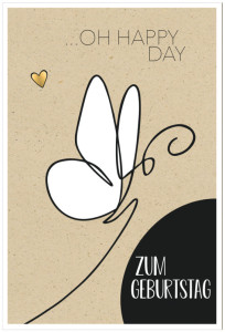 SUSY CARD Geburtstagskarte Bee yourself 