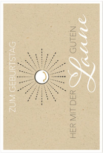 SUSY CARD Geburtstagskarte Bee yourself 