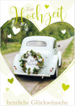 Carte de mariage XL SUSY CARD « Cur voiture », DIN A5
